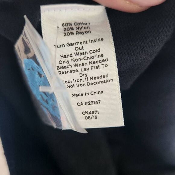 Talbots Sweater Sequins Womens 3XL Plus Short Sleeve Careerwear Black Bling - Picture 5 of 5